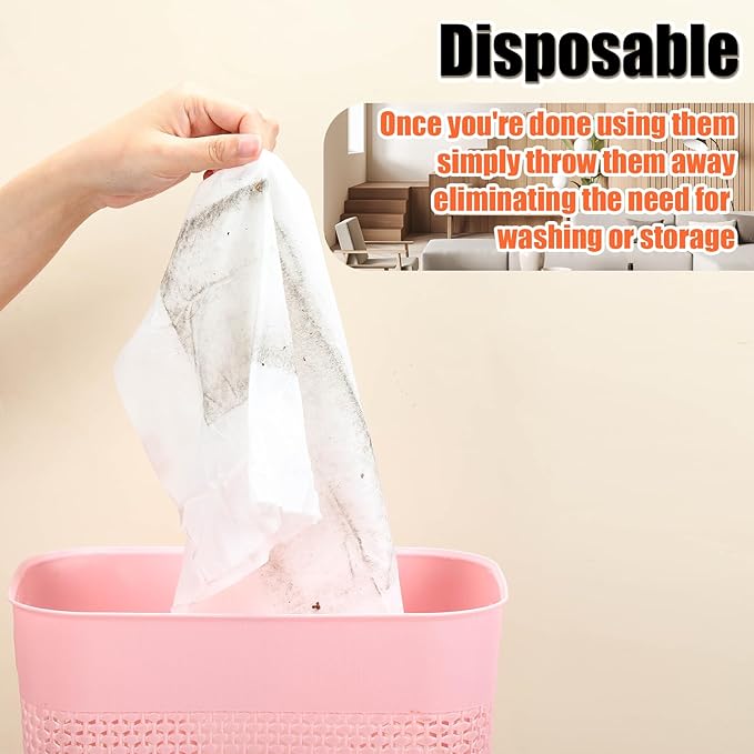 300 Counts Sweeper Wet Mopping Cloths Compatible with Swiffer 17.7'' x 11.8'' Large Wet Mop Pads Refills XL Disposable Floor Wipes Duster for Sweeping Scrubbing Cleaning Wood Hardwood Tile