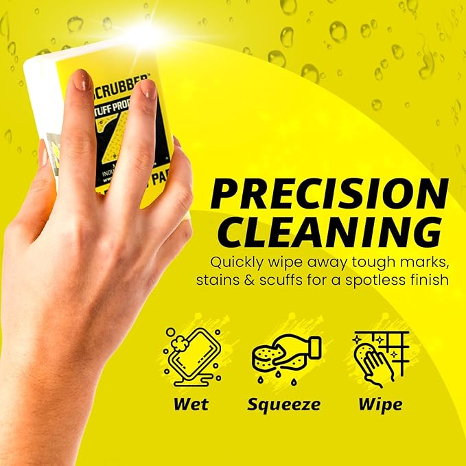 Z-Tuff Products Scrubber Pads – 6-Pack Xtra Heavy-Duty Cleaning Pads for Boats, RVs & More | All-Purpose Scuff & Grime Remover | Multi-Surface Cleaner for Fiberglass, Rubber, Vinyl & Metal and More