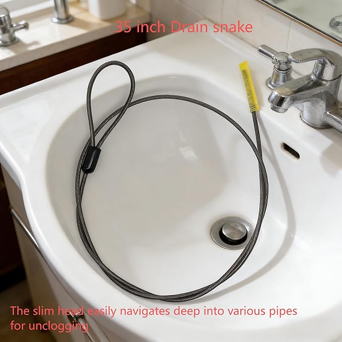 Drain Clog Remover, Drain Clog Dissolver, Opener-Cleaner, Toilet Clog Remover-Professional Strength Liquid Pipe Build Up Remover (2 pcs)