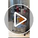 STARLATTA 3 Tier Rolling Cart with Lockable Wheels, Clear Acrylic - Image 8