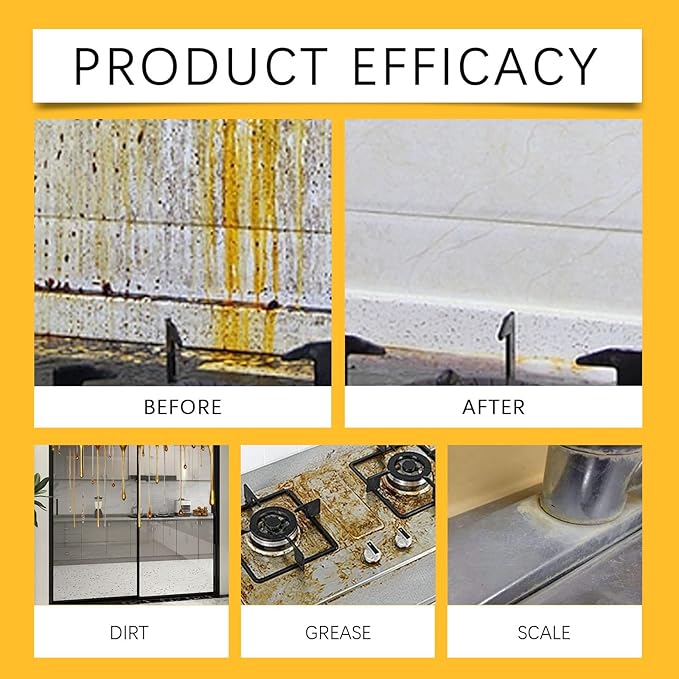 Heavy Duty Degreaser Cleaner Spray, 16.67 Fl Oz Kitchen Heavy Oil Clean, Greasy Kitchen Cabinet Cleaner, Multipurpose Clean Spray for Countertops, Appliances (1pcs)