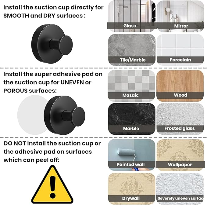 Vacuum Suction Cup Hooks for Shower 2 Pack, Heavy Duty Aluminum Alloy Towel Hooks for Bathroom Kitchen Glass Tile Mirror Wall No Drill Removable Robe Loofah Coat Suction Hooks Hanging-Red