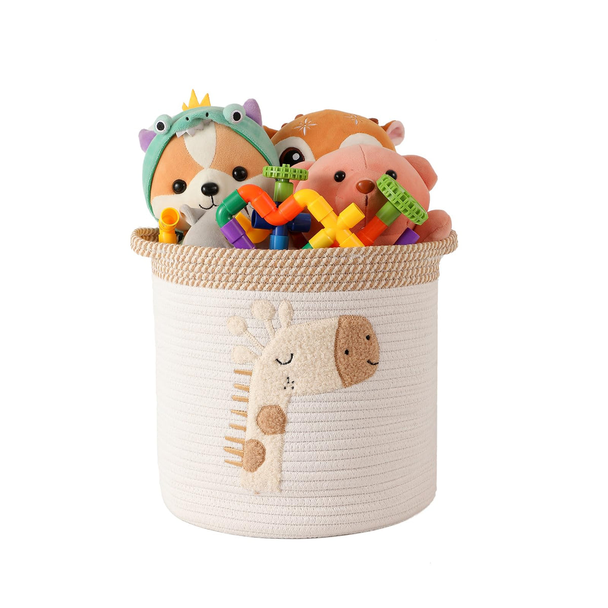 Toy Storage Baskets Woven Cotton Rope Storage Basket - Image 1