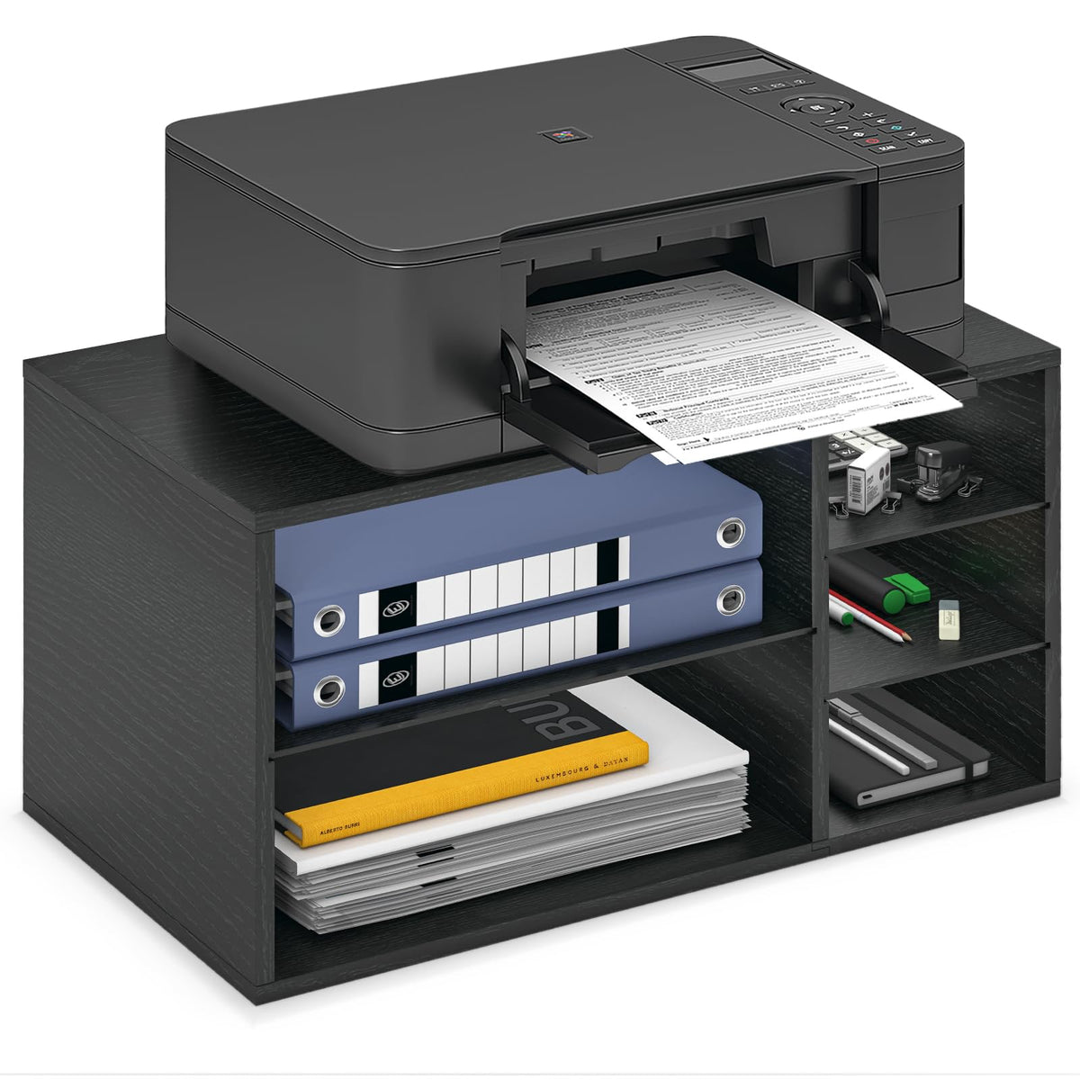 Desktop Printer Stand with Paper Storage Large Printer - Image 1