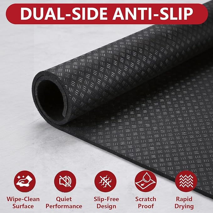 Under Washing Machine Mat, Doubled-Sided Non Slip Washer Pan, Anti-Vibration Dryer Mat, 27" x 27"