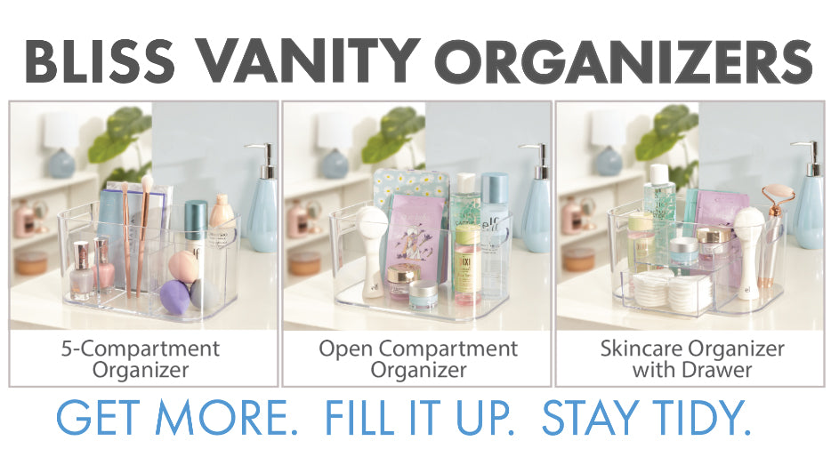STORi Bliss 5-Compartment Plastic Cosmetics Storage Organizer - Image 8