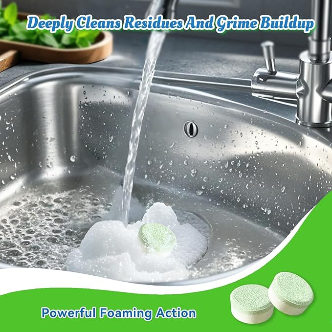 Laundry Detergent Sheets Fresh Linen 240 Loads & Garbage Disposal Cleaner Tablets Mint 24 Pack