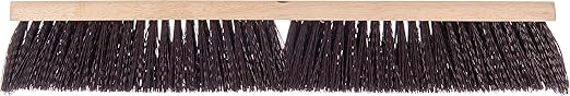 SPARTA Flo-Pac Plastic Floor Sweep, Crimped Sweep with Brace 24" for Cleaning, 24 Inches, Maroon, (Pack of 12)