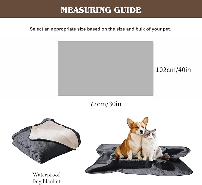 Waterproof Recliner Chair Cover - Washable Double-Sided Velvet and Pattern Reversible Cover for Couch, Bed, Sofa Protection for Dogs, 30x40in/Dark Grey