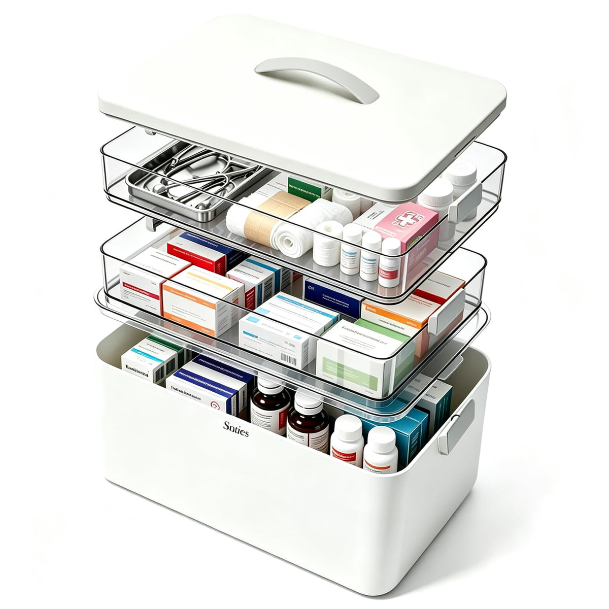 3-Tier ExtraTall Medicine Cabinet Organizer - Medicine Cabinet - Image 1