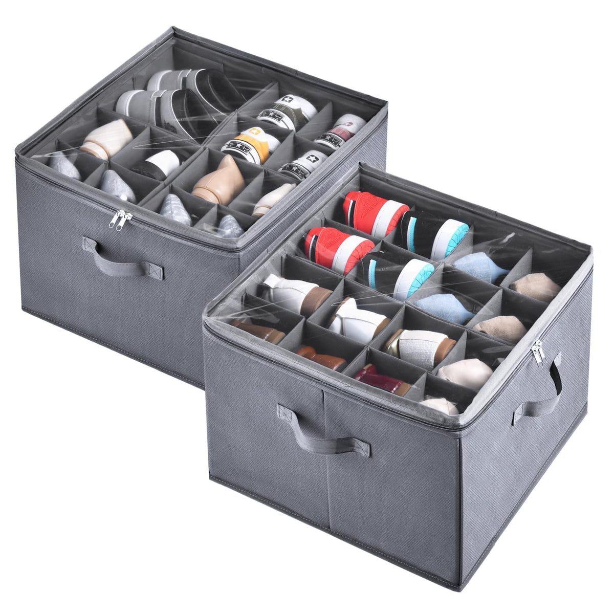 INSTY 2 Pack Shoe Organizer for Closet, Fits up to 3 | All Products - Image 1