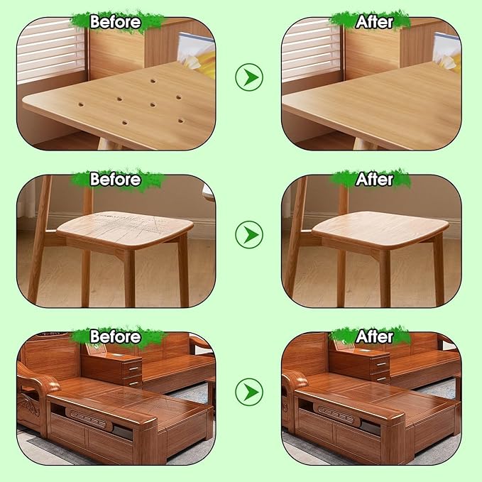 Furniture Markers Touch Up, 20 Colors Wood Filler Sticks, Wood Wax Crayons for Repairing Scratches, Scuffs, Cracks, Holes on Furniture, Floors, Cabinets, Tables, and Doors - Tech Wood Series