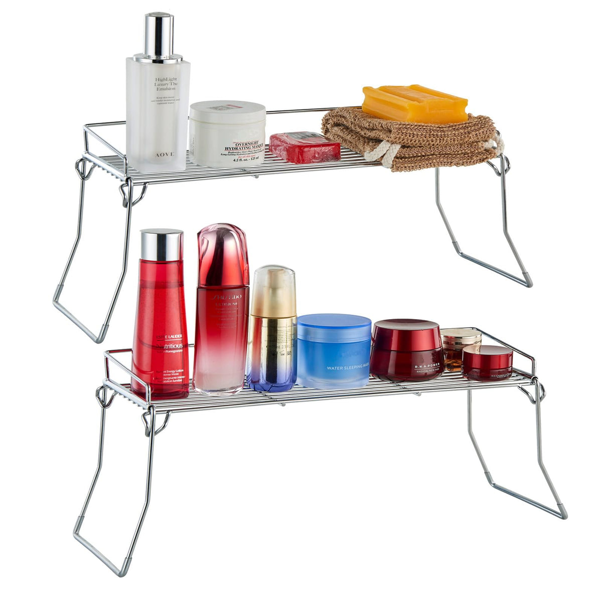 JUNCHU CHERRY Metal The Sink Vanity Organizer 2 Pack, Bathroom - Image 1