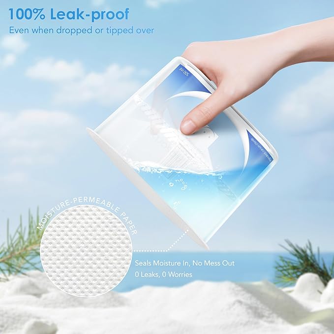 Moisture Absorbers 6 Packs, 10.8OZ Efficient Humidity Absorber ＆ Odor Eliminator Boxes, Refillable Car Dehumidifier for Closet, Bathroom, Basement＆ RV, Fragrance Free