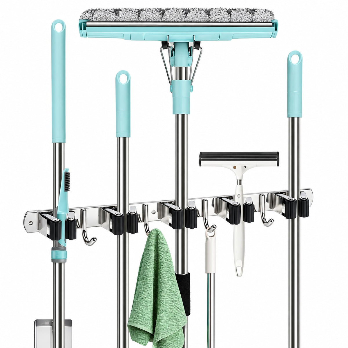 Mop and Broom Holder Wall Mount, Broom Organizer - Image 1