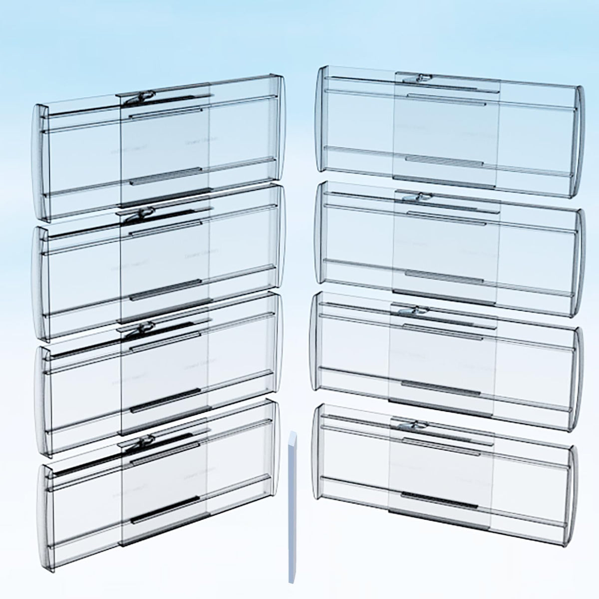 8 Pack 6" Adjustable Drawer Dividers, Expandable 12-20" - Image 1