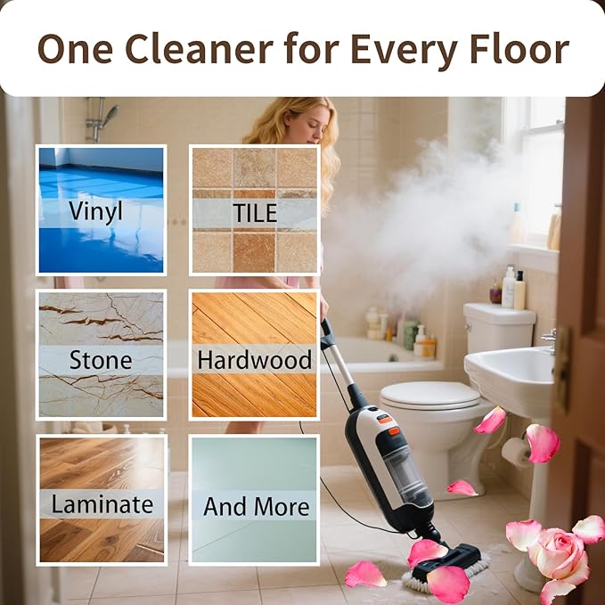 Robot Mop Cleaning Solution Concentrate Compatible with Robot Vacuums, Wet Dry Vacuums for Roborock, Roomba, Tineco, Dreame, Narwal, Shark, Bissell Mops, 33.8 FL.oz, Dilution Ratio 1:200, Rose