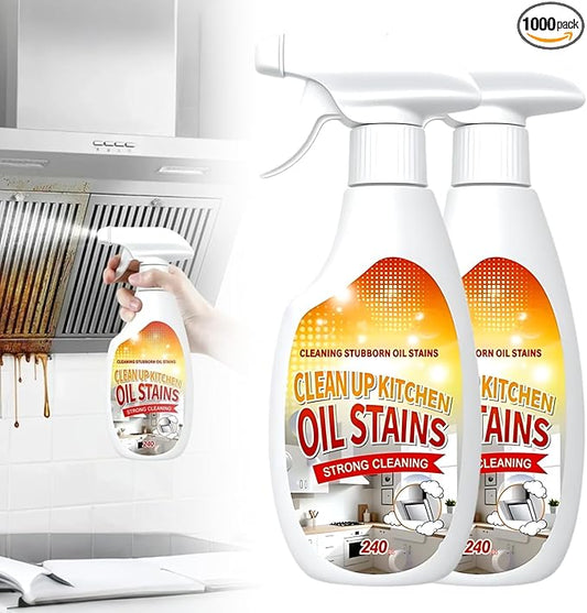 Heavy Duty Degreaser, 2025 Upgrade Kitchen Cleaner, Multipurpose Oil Stain Remover, Strong Grill Cleaner for Restaurant, Cleaning Spray for Home Chefs (2)