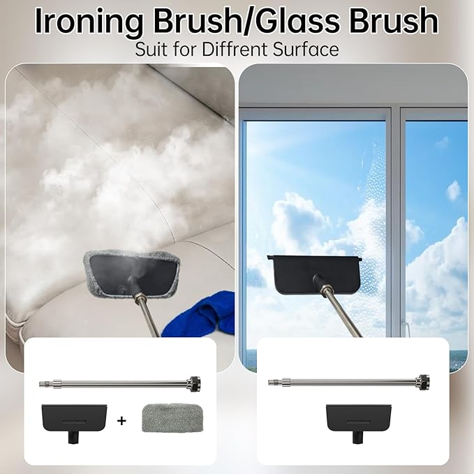 Handheld Steam Cleaner for Home, 1.59QT Tank, 6 Adjustable Modes, High Pressure Steam Cleaner for Car Detailing, Steamer for Cleaning Bed Bugs, Couch, Furniture, Kitchen