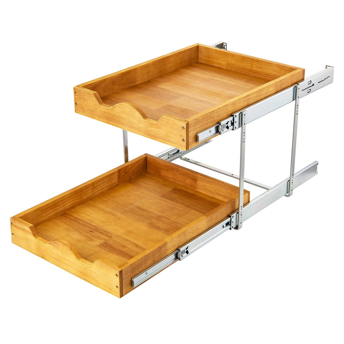 DINDON 2 Tier Pull Out Cabinet Organizer (11" W x 21 | Pull Out Organi - Image 1