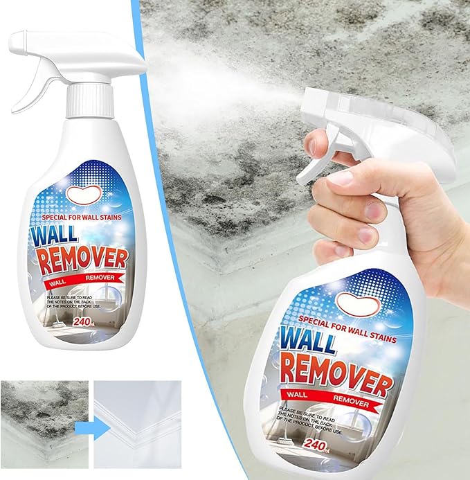 Highly Effective Removal Spray - Multi-Surface Wall Cleaner Spray for Dirt, Dust & Stain Remover with Long-Term Protection for Wood, Tile, Fabric, Bathroom & Kitchen (1pc)