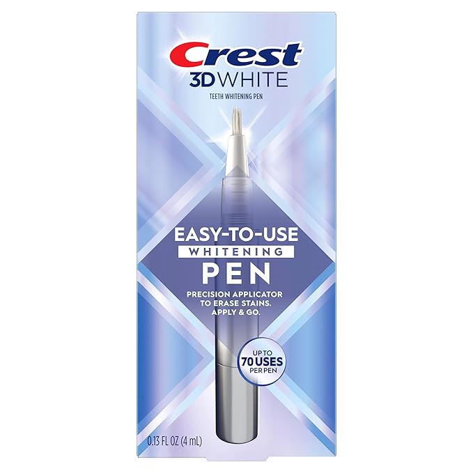 Crest 3DWhite Teeth Whitening Pen – Easy to Use,Erases Surface Stains – Up to 75 Uses per Pen-– Convenient,On-The-Go Teeth Whitening Solution,(Pack of 8)