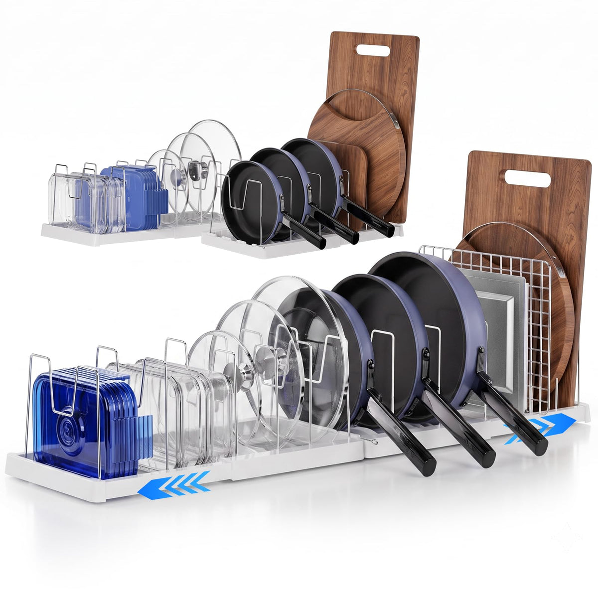 seasky Expandable pots pans and lid organizer for Ca | All Products - Image 1