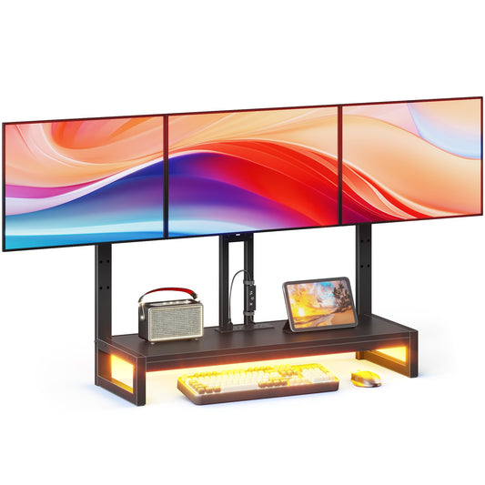 YAOHUOO Monitor Arm with LED,Adjustable Desk Monitor | All Products - Image 1