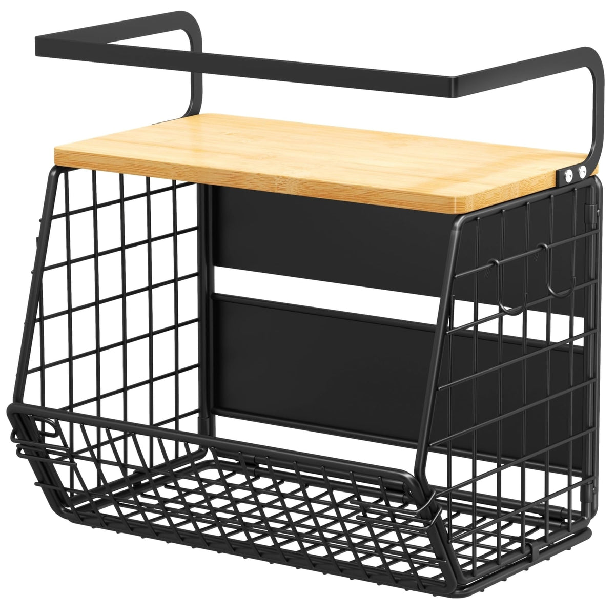 Magnetic Shelf for Fridge with Bamboo Lid,Fruit Vegetable - Image 1
