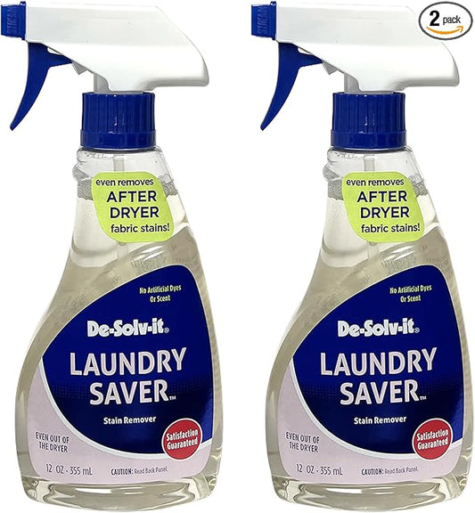 De-Solv-it Orange Sol Laundry Saver Stain Remover Spray - Spray and Wash Stain Remover for Clothes - Laundry Essentials - 12 oz (Two Pack)