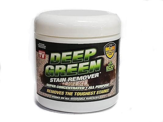 Deep Green All Purpose Stain Removal Formula - Best Carpet Cleaner - Non-Toxic, Odorless Pet Spot Remover (16oz Tub Makes up to 10 Quarts)
