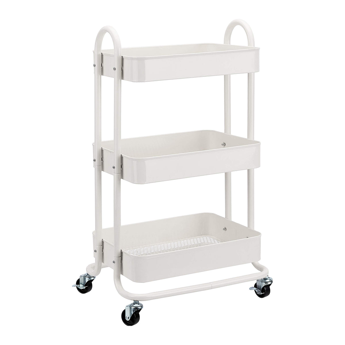 Amazon Basics 3-Tier Rolling Utility Cart, Storage Organizer - Image 1