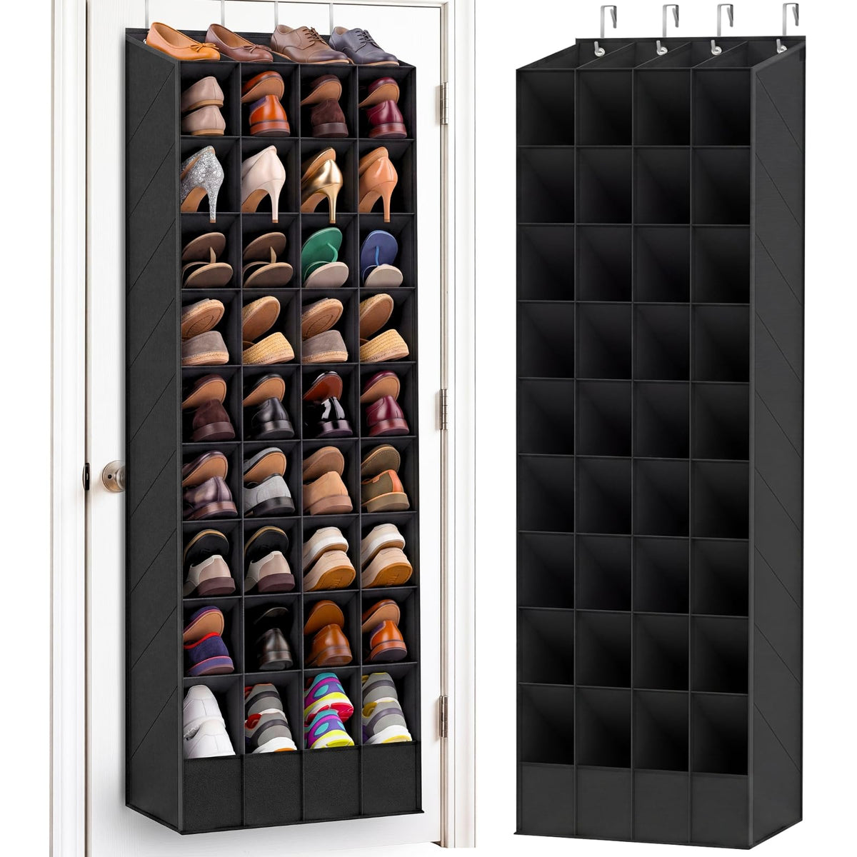 Ofiray-home Over the Door Shoe Organizer, 30-40 Pairs - Image 1