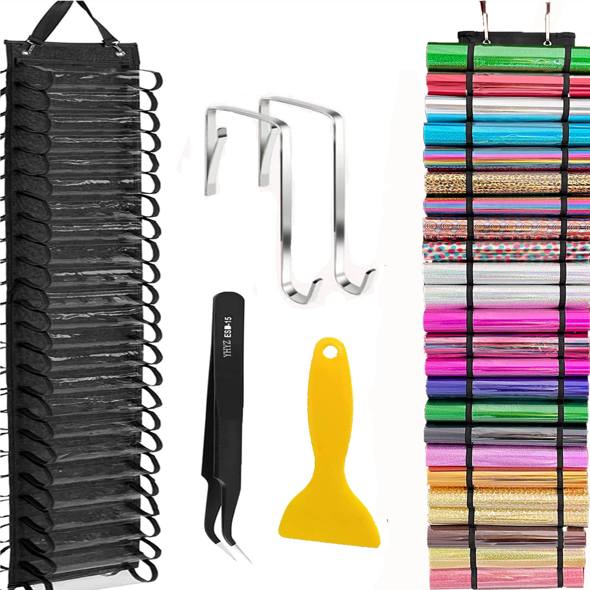 48 Compartments Vinyl Roll Storage, Vinyl Roll Holder Organizer - Image 1
