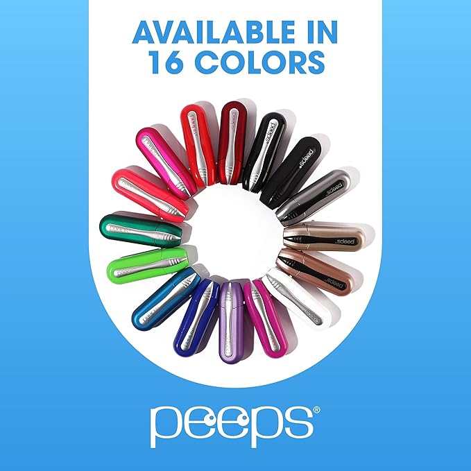 Carbon Klean Peeps Eyeglass Lens Cleaner - Efficient and Durable Carbon Microfiber Technology - Exclusively Used by NASA - 500 Uses (Red Soft Touch)