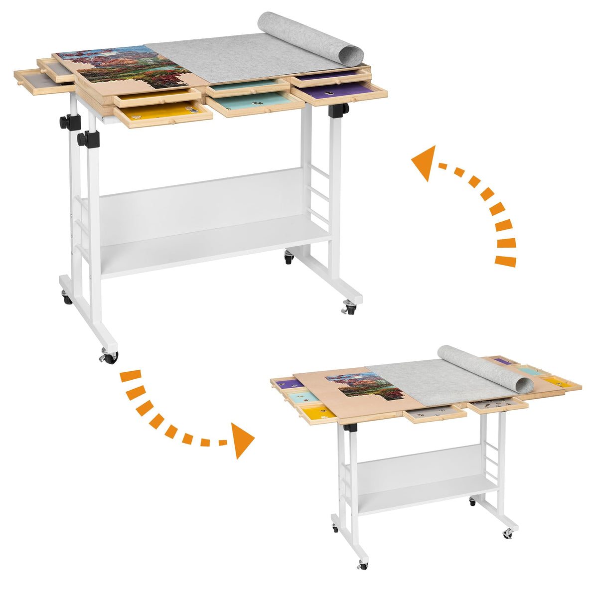 Tektalk 2000 Piece Foldable Puzzle Board with Height - Image 1