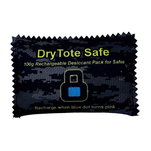 100g Rechargeable Desiccant Pack of 1 - Moisture Absorbing Bag - Silica Gel Desiccant Dehumidifier for Safes