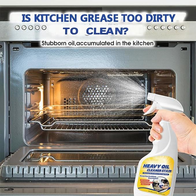 Heavy Duty Kitchen Degreaser Spray, Oven Degreaser Cleaner Heavy Duty, Powerful Multi-purpose kitchen Cleaner Spray for Ovens, Grills, and Stoves (1PCS)