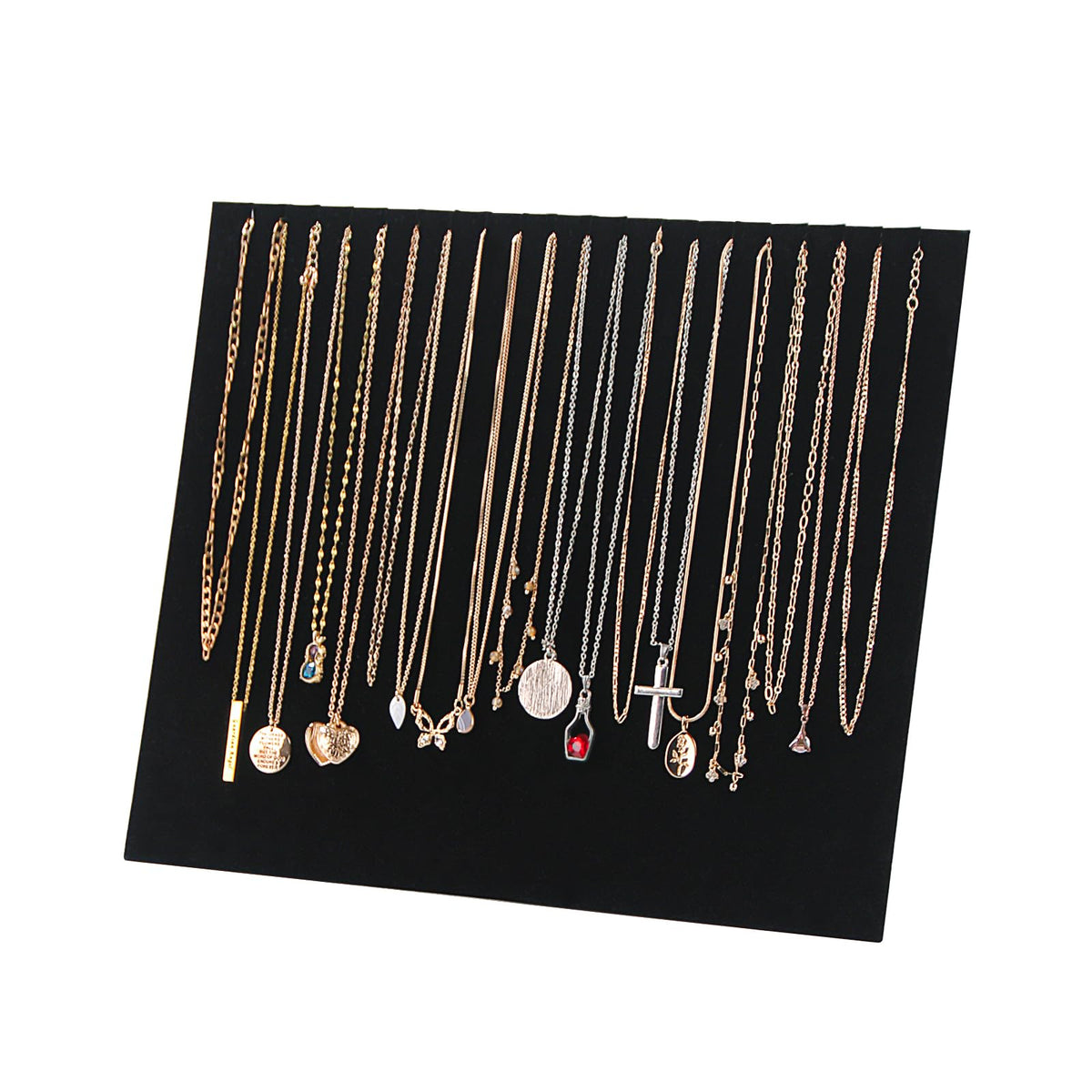 20 Slots Big Necklace Display Board for Selling, Velvet - Image 1