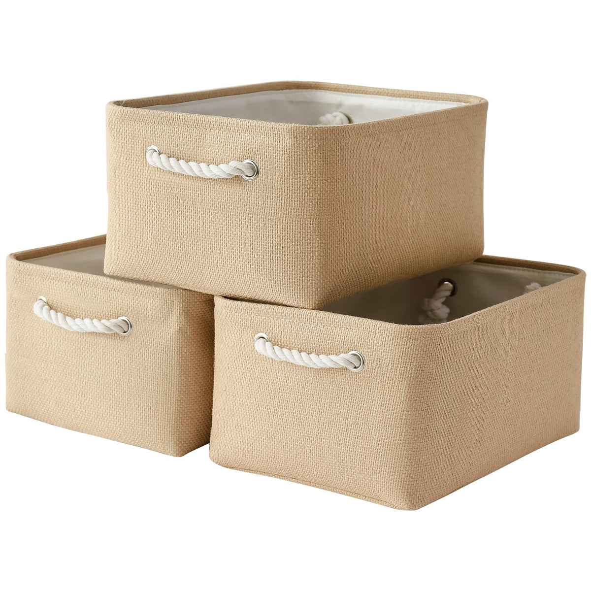Organization and Storage Bin for Shelves - Large 3 Pack - Image 1