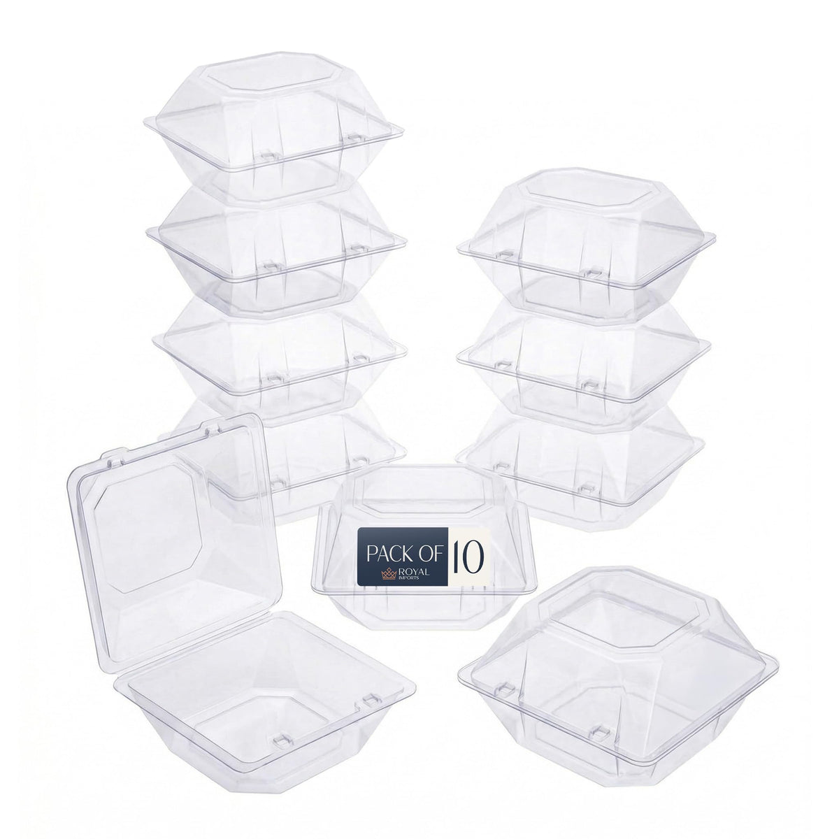 Royal Imports Clear Plastic Corsage Box Flower Boutonniere 5x4x3 - Image 1