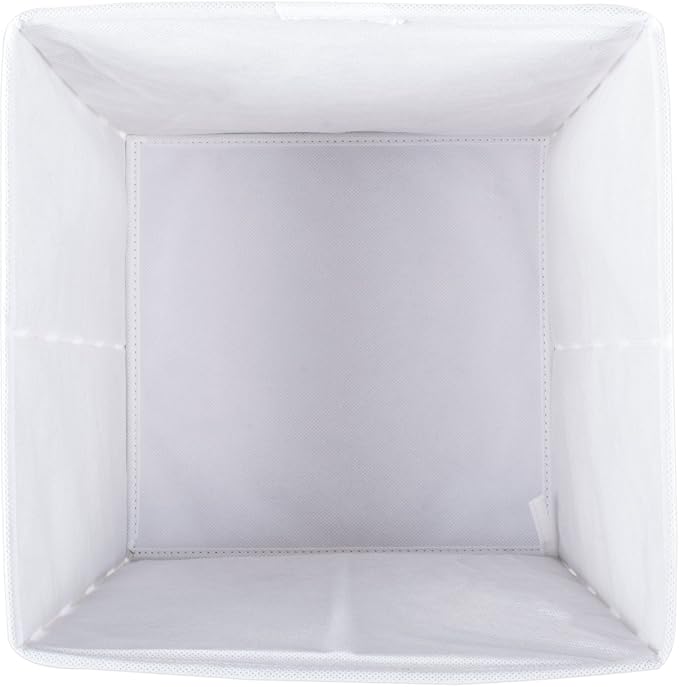 DII Non Woven Polyester Storage Bin, Lattice, Aqua, Small Set of 4