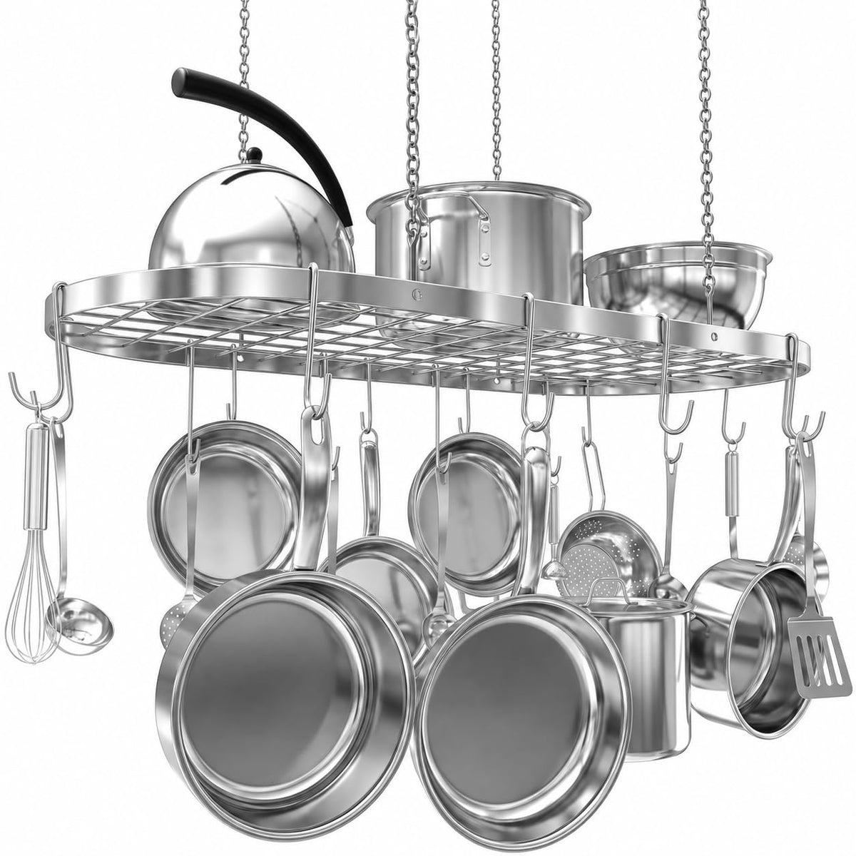 Vdomus Hanging Pot Rack - Ceiling Mount Kitchen Orga | All Products - Image 1