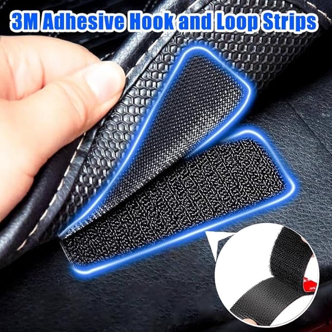 10 Pairs Adhesive Hook and Loop Strips Heavy Duty, Strong Back Adhesive Double Sided Hook Loop Tape(1×2.8in)