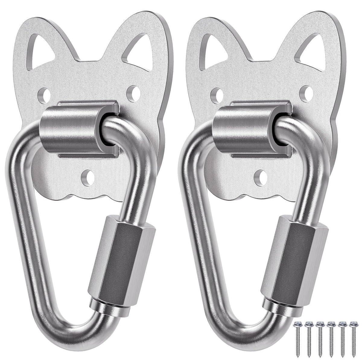 Dog Leash Holder Wall Mount Stainless Steel Hook, 2 Pack - Image 1