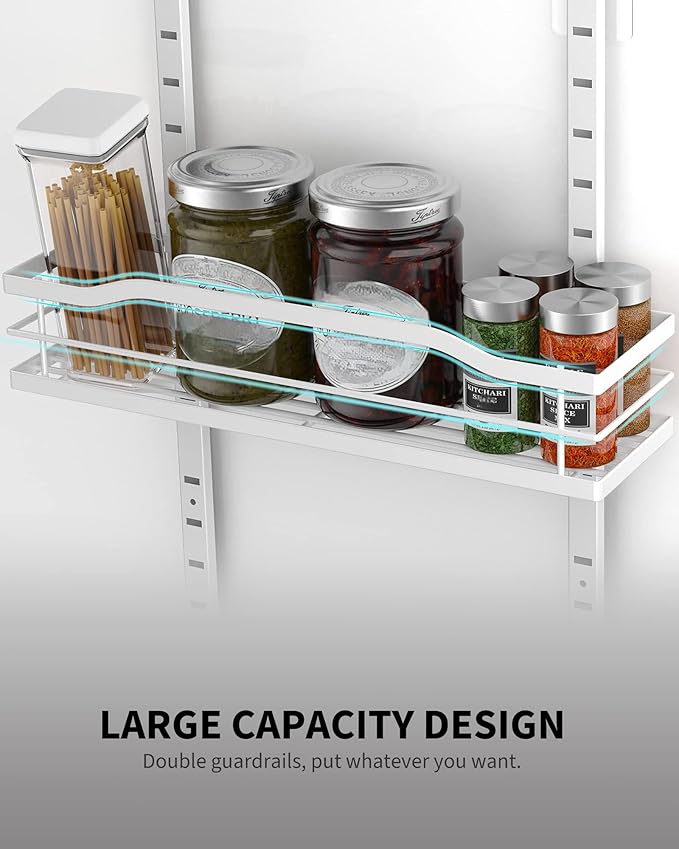 9-Tier Over Door Pantry Organizer - Drill-Free Storage for Small Kitchens