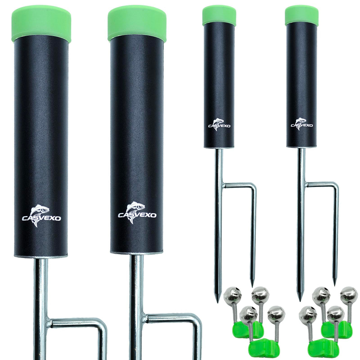 4 Pack Fishing Rod Holder, Aluminum Fishing Pole Holder - Image 1