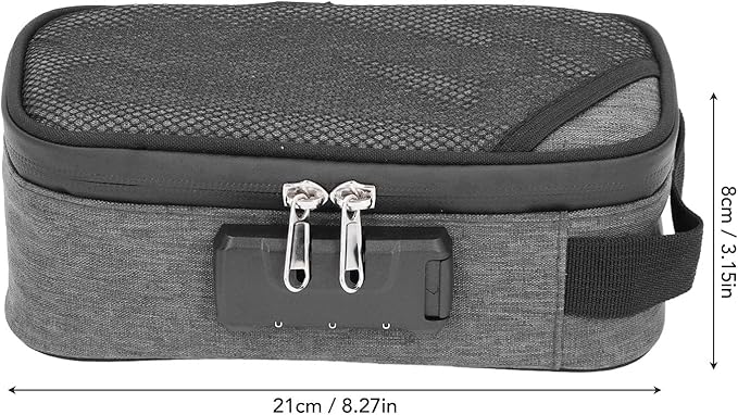 Odor Proof Pouch Organizer, Code Lock Design Smell Proof Container Portable Easy Using for Travel