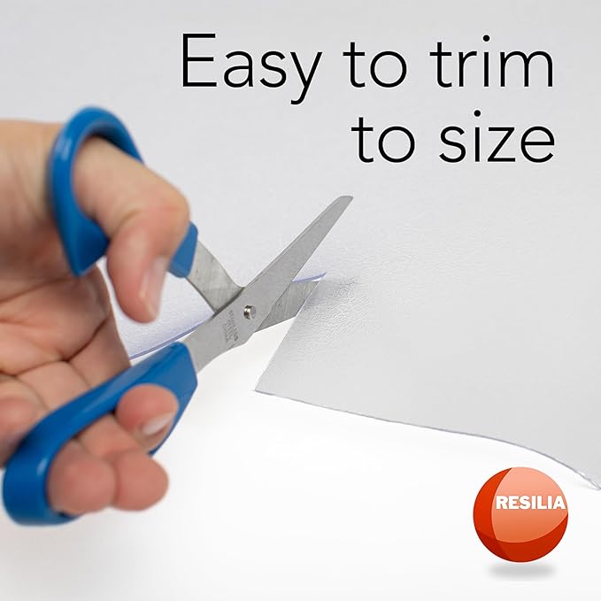 RESILIA Closet Shelf Liner for Wire Shelving – Pack of 4, 16" Wide x 4' Long Heavy Duty Waterproof Liners, Clear PVC Covers for Kitchen Pantry, Bathroom Closet, & Cabinet Storage, Made in The USA