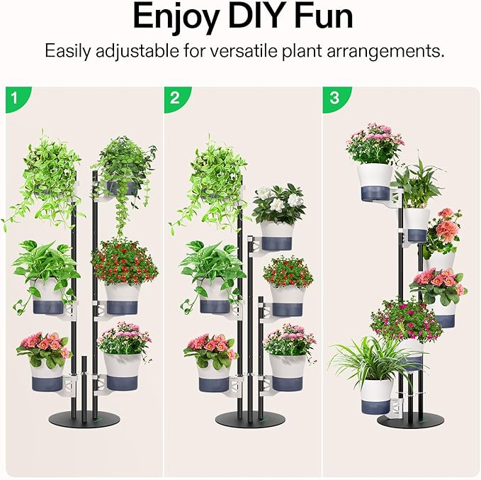 VIVOSUN Metal Plant Stand and 70oz Pump Sprayer, Portable Water Spray Bottle for Spraying Plants, Flowers, Weeds and Cleaning, Hand Pump with Side Filling Port